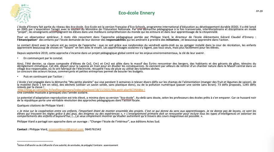 Eco-école Ennery