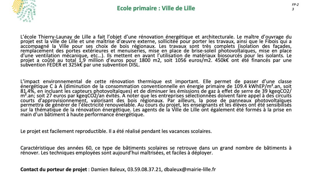 Ecole Primaire Lille FP23