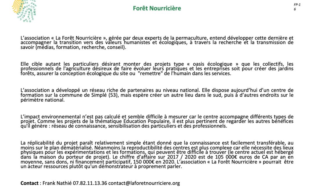 Forêt Nourricière FP16