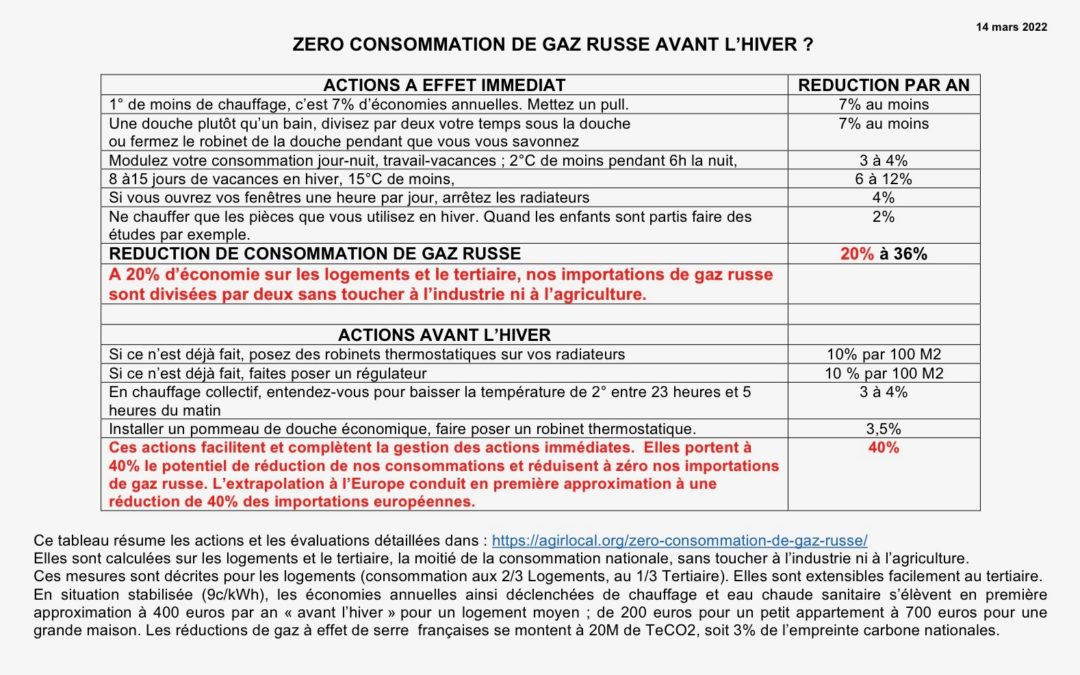 Peut-on réduire drastiquement notre consommation de gaz russe