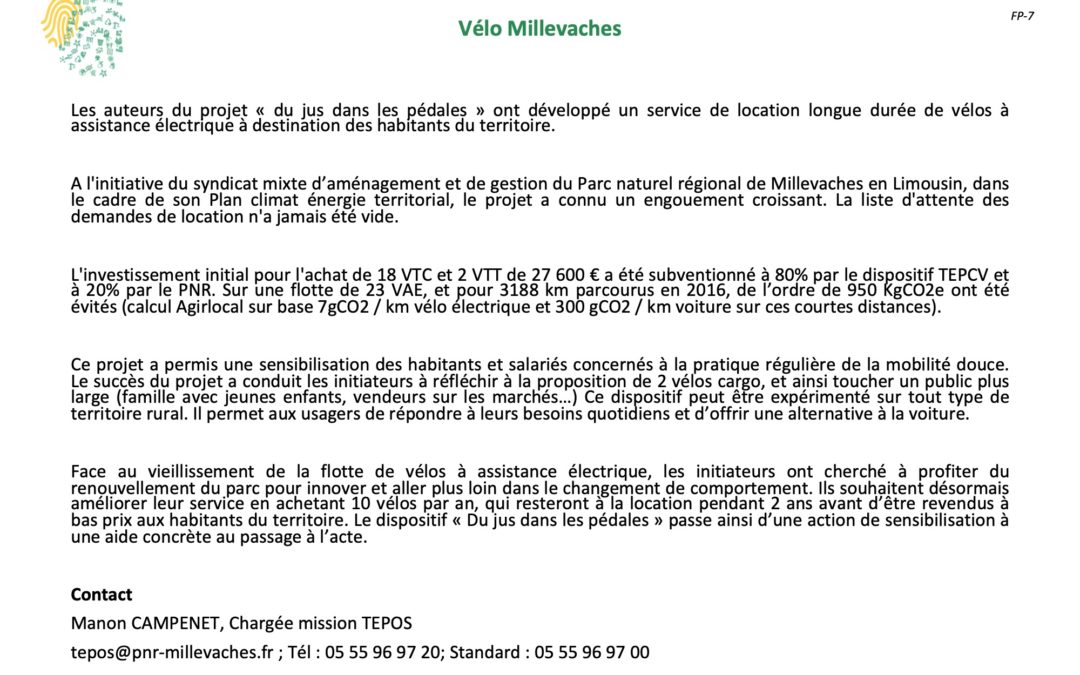 Vélo Millevaches FP 7